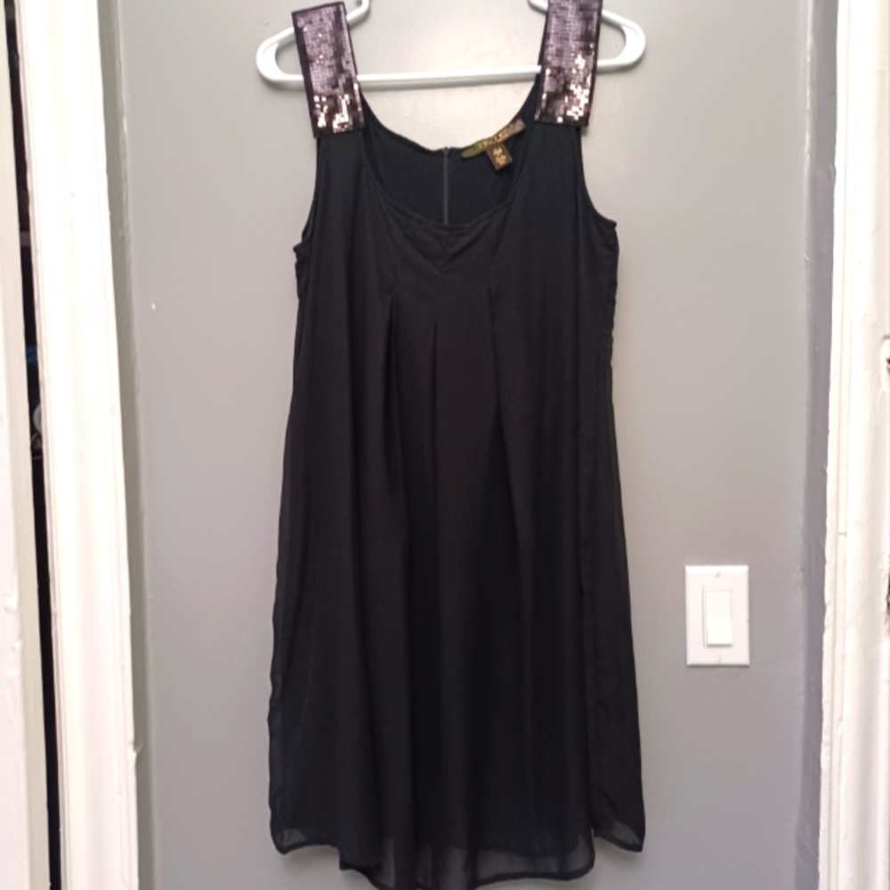 Kitchen Black w Sequin Dress Sz XL